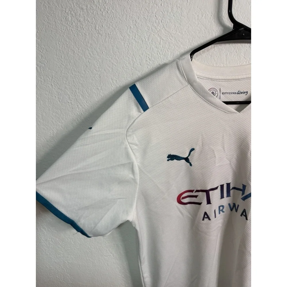 MANCHESTER CITY 2021 2022 #7 Sterling FOOTBALL SHIRT SOCCER JERSEY PUMA 2XL - Picture 2 of 13